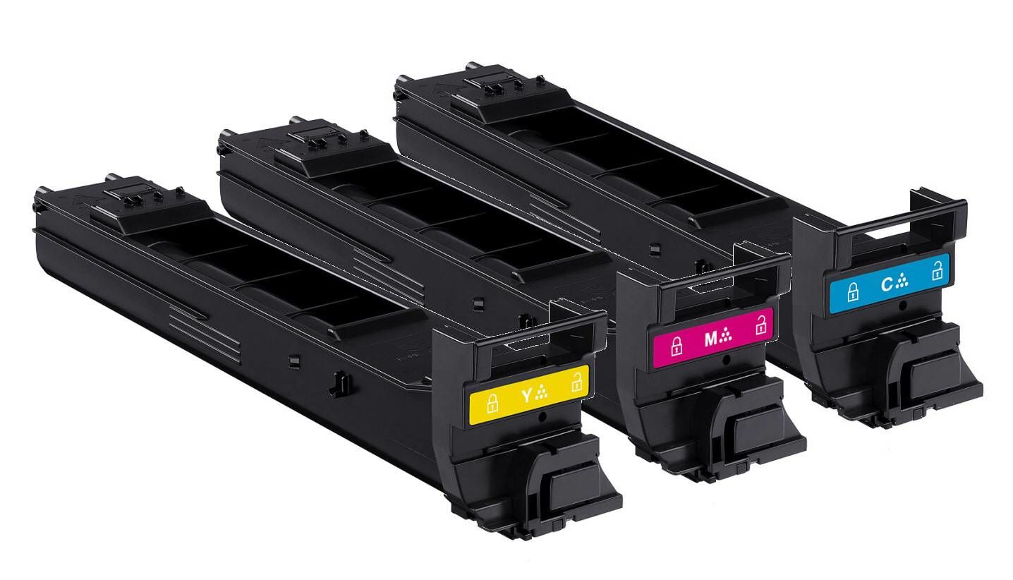 Купить Konica Minolta A0DKJ52 набор цветных увеличенных картриджей Konica Minolta A0DKJ52 набор цветных увеличенных картриджей