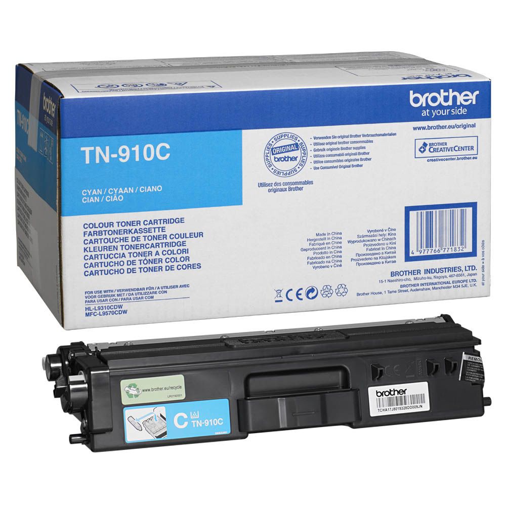 Купить Brother TN-910C картридж голубой Brother TN-910C картридж голубой